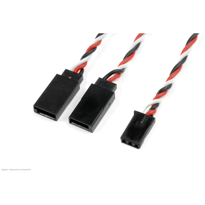 Servo Y-Lead - Twisted - Futaba - 22AWG / 60 Strands - 15cm REVTEC - Image 1