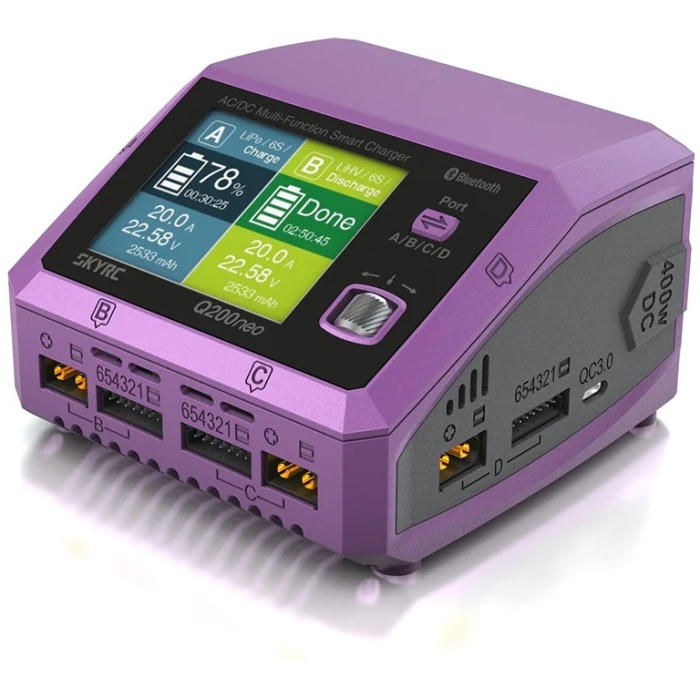 Carregador Q200neo LiPo 1-6s 10A 200W AC DC Charger SkyRC - Image 3
