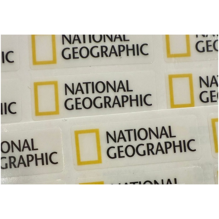 Autocolante 1/24 1/18 Tipo National Geographic 31x11mm Fundo Transparente Smart RC Parts - Image 1