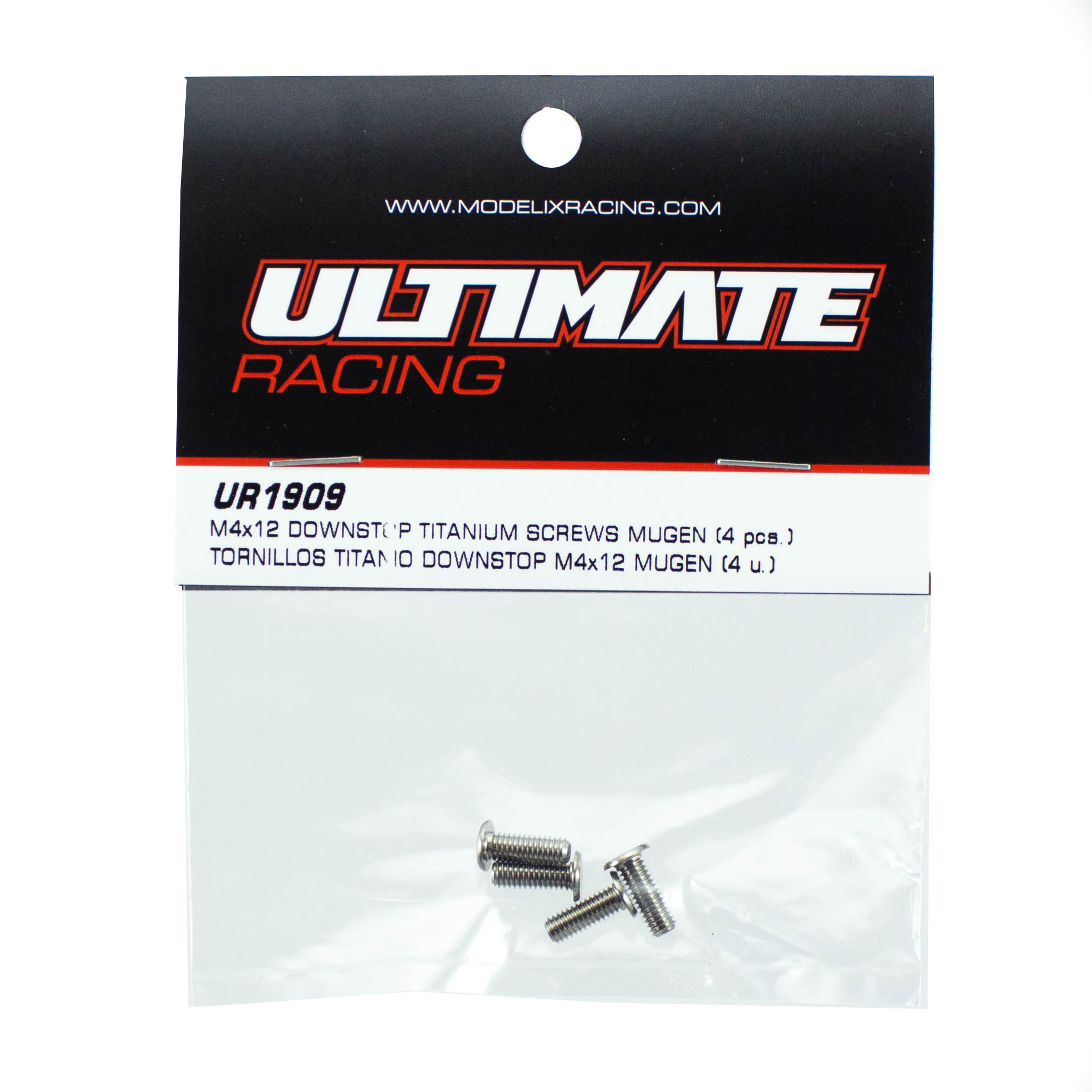 m4x12-downstop-titanium-screws-mugen-4ultimate-racing M4x12 Downstop Titanium Screws Mugen (4)Ultimate Racing - Image 1