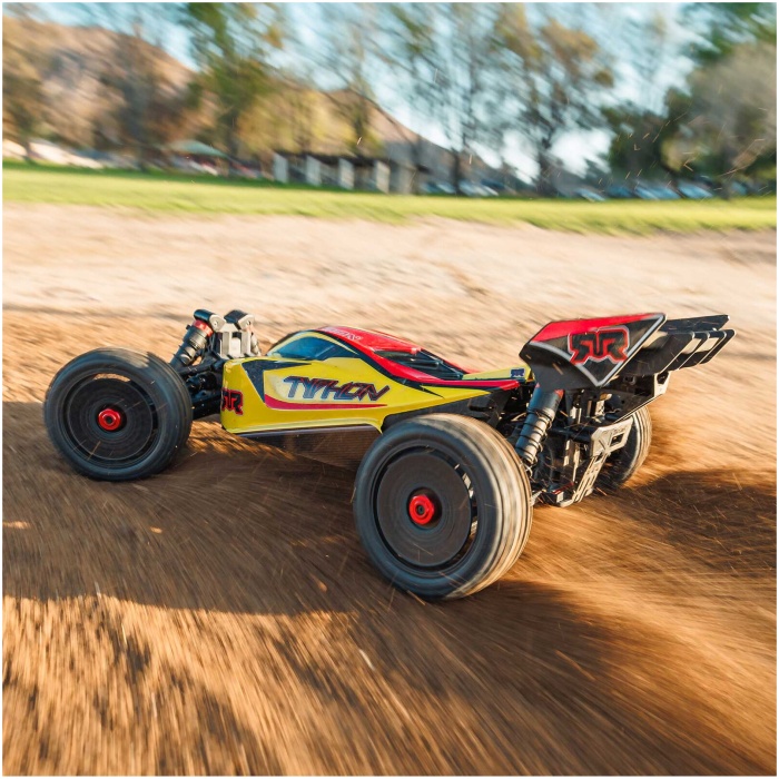 Buggy 1/8 TYPHON MEGA 665 Brushed 4X4 RTR Yellow ARRMA - Image 5