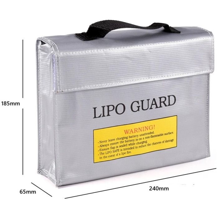 Lipo Safe Bag 240x65x185mm Explosion Fire Resistant SM Parts - Image 1