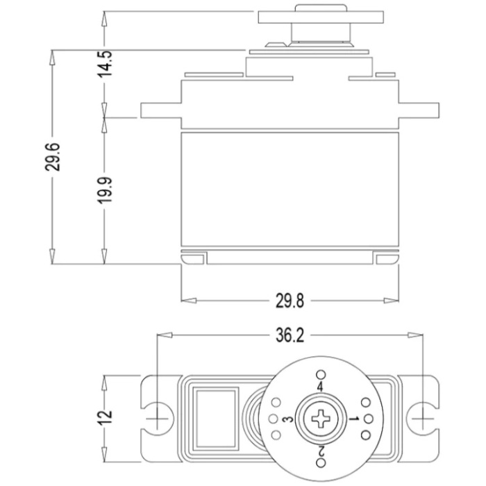 Servo HS-81 Hitec - Image 2