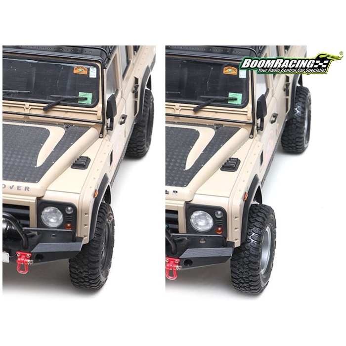 Jantes 1.9" 16-Hole 5-Lug Classic Steelie Reversible Beadlock Wheel w/ XT504 Hub Rear Gun Metal (2) Boom Racing - Image 5