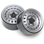 Jantes 1.9" 16-Hole 5-Lug Classic Steelie Reversible Beadlock Wheel w/ XT504 Hub Rear Gun Metal (2) Boom Racing - Image 4