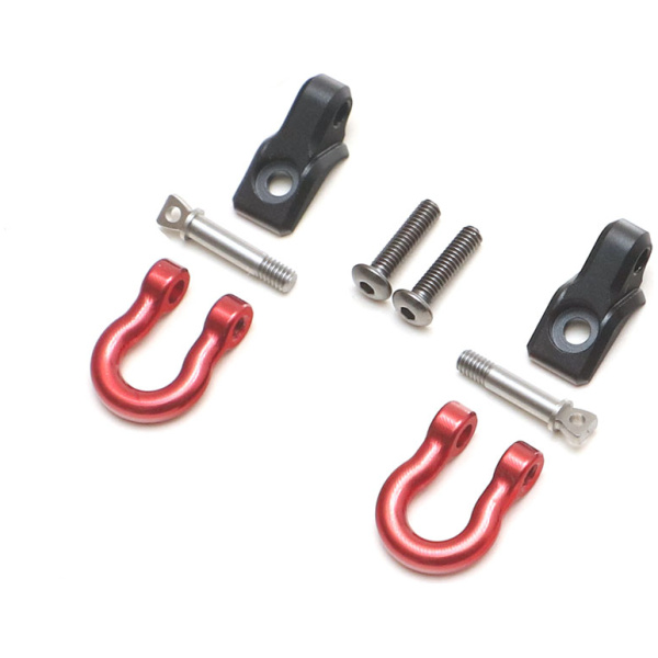 KUDU™ Front D-Ring Shackles & Retainer for BRX02 Leaf Spring Version Boom Racing
