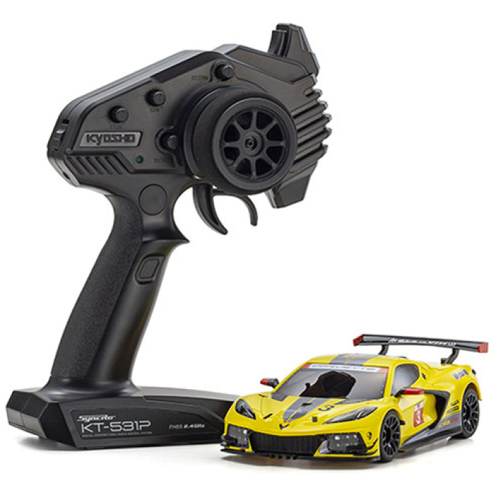 Mini-Z MR03 RWD Chevrolet Corvette C8-R Yellow (W-MM/KT531P) Kyosho - Image 1