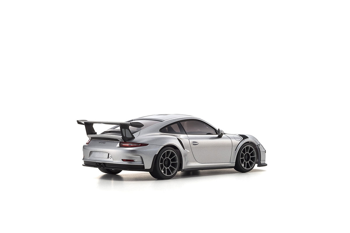 k.32358s-mini-z-mr04-rwd-porsche-911-gt3-rs-silver-n-rmkt531p-kyosho (3) Mini-Z MR04 RWD Porsche 911 GT3 RS Silver (N-RM/KT531P) Kyosho - Image 2