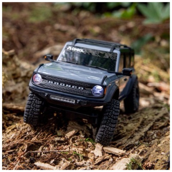 SCX30 1/30 Ford Bronco 4X4 RTR Brushed Rock Crawler Battery & Charger Included Gray Axial