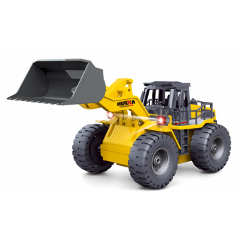 cy1532 Carregadora 1/18 2.4G 9 Channel Wheeled Loader Truck With Die Cast Bucket Huina - Image 1